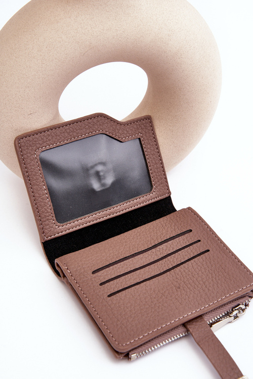 Жіночий гаманець зі штучної шкіри світло-коричневого кольору Lazara