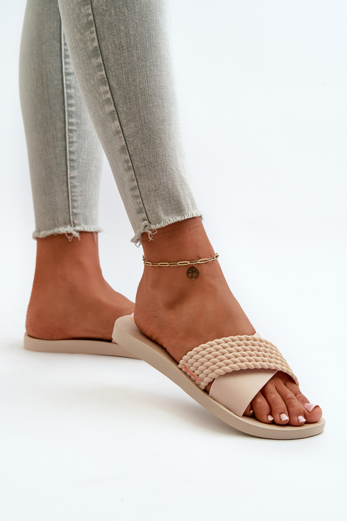 Жіночі шльопанці на плоскій підошві 83244 Ipanema Street II Fem Beige
