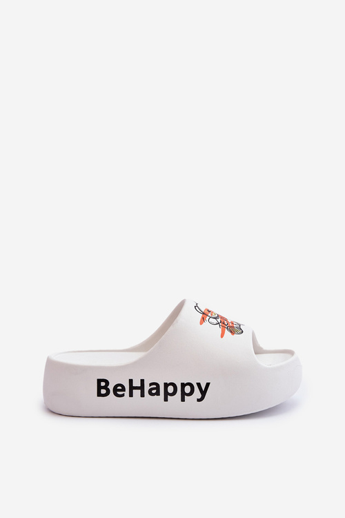 Легкі жіночі шорти на товстій підошві з плюшем білого кольору Serefina