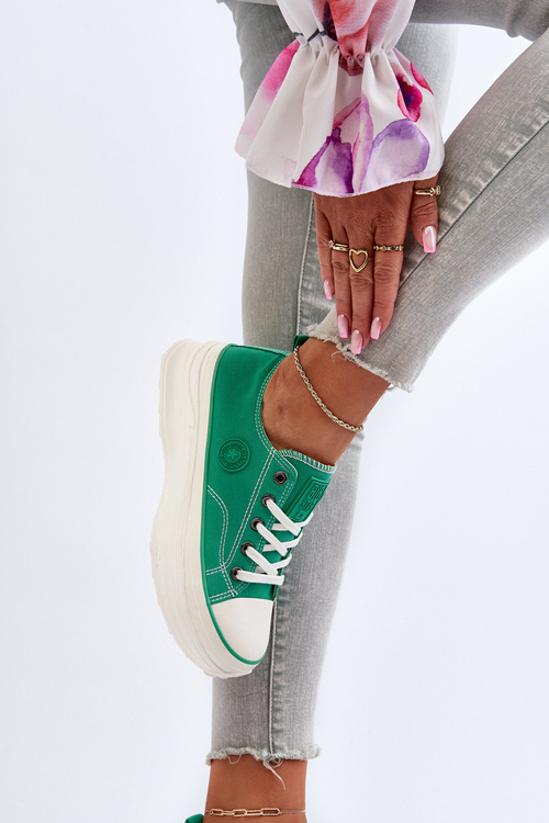 Жіночі кросівки на масивній підошві Big Star NN274130 Green