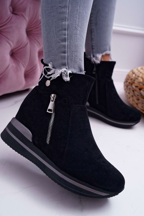 Жіночі приховані чоботи Anchor Black Crazyness