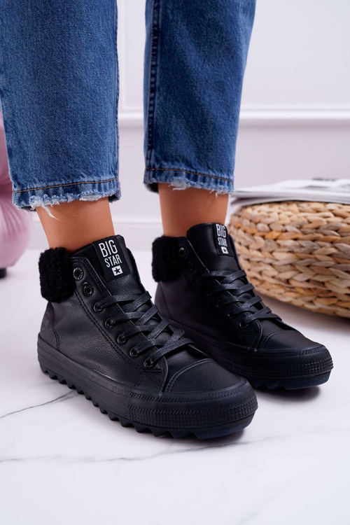 Жіночі кросівки Big Star High Warmed Black EE274145