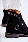 Жіночі замшеві черевики S. Barski Black Merk