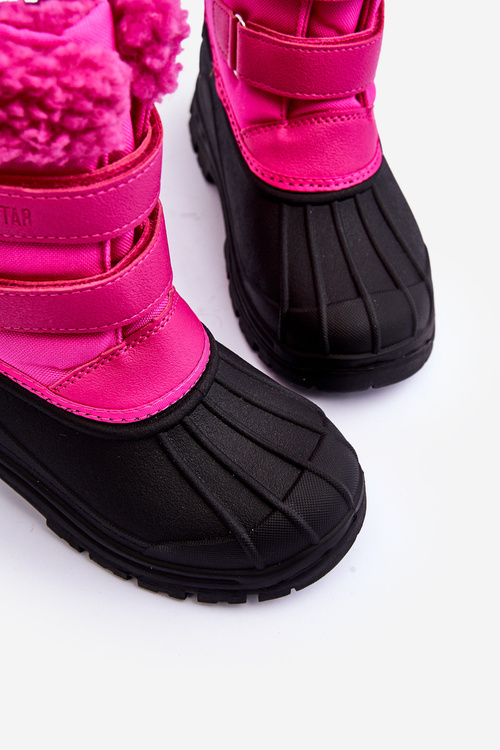 Дитячі снігові черевики зі шнурівкою Big Star Fuchsia MM374112