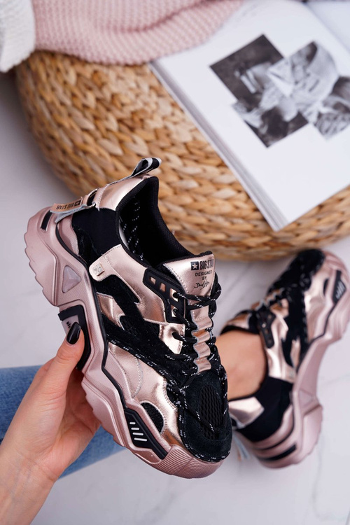 Жіноче спортивне взуття Big Star by Daniel Lopez Black Gold FF274A528