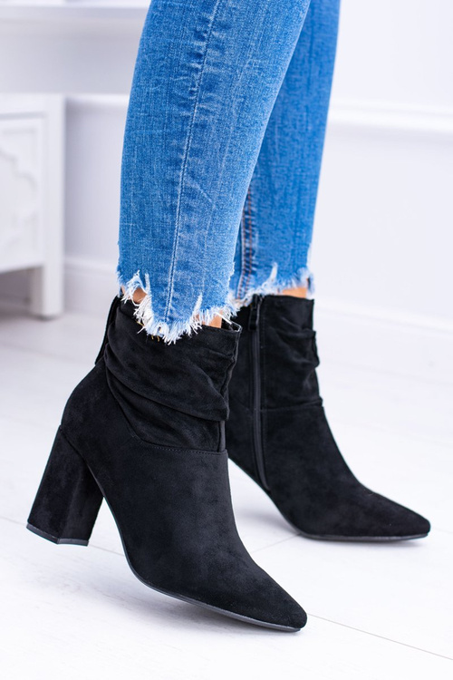 Чорні замшеві черевики Bresci