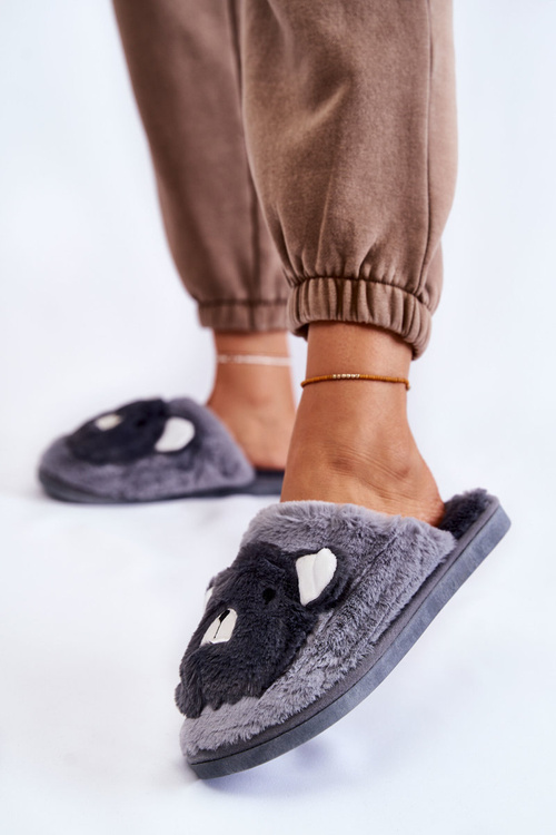 Жіночі хутряні тапочки з Teddy Grey Solly