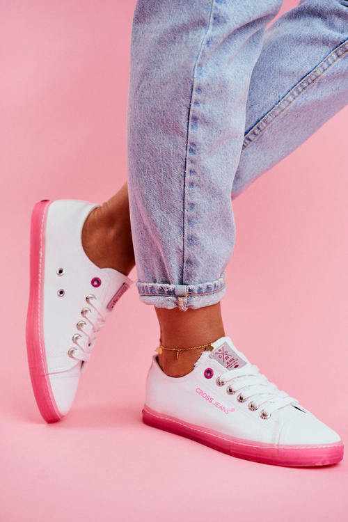 Жіночі кросівки Cross Jeans White Pink FF2R4075C