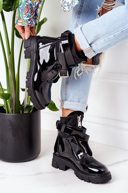 Жіночі утеплені чоботи Black Not Realy