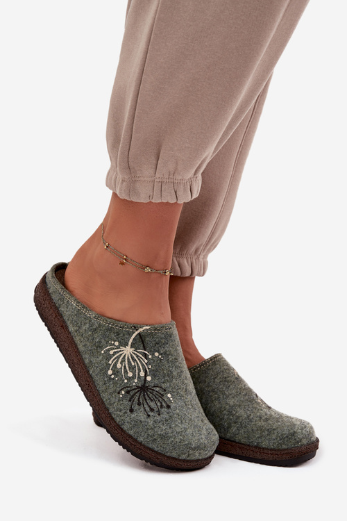 Жіноче домашнє взуття тапочки Inblu NL000011 Зелений