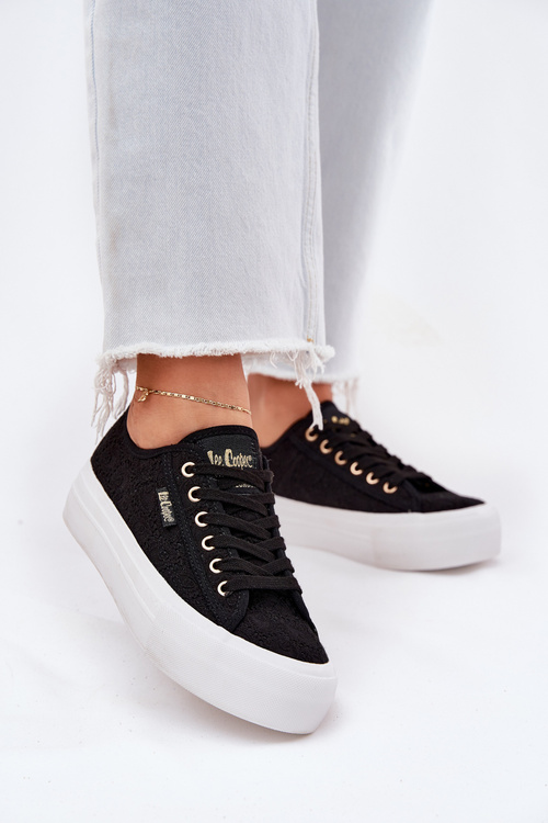 Жіночі Кросівки З Кружевом Lee Cooper LCW-25-31-3439L Чорні