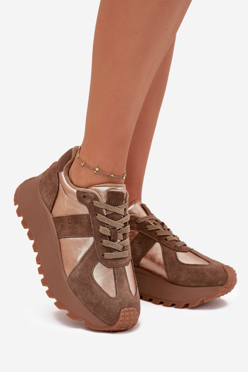 Жіночі Утеплені Кросівки На Платформі Big Star OO274A218 HI-POLY SYSTEM Коричневі