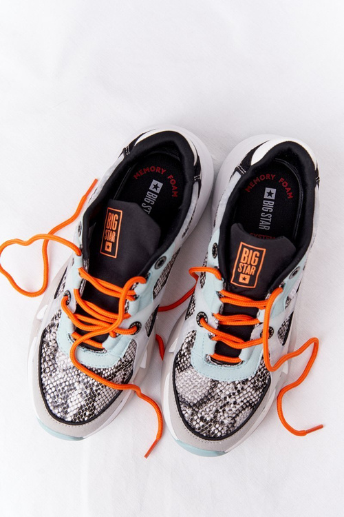 Жіночі кросівки Memory Foam Big Star HH274324 Сіро-зелені