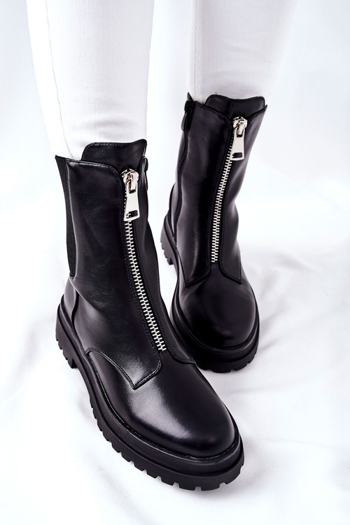 Чоботи жіночі утеплені чорні Assuh