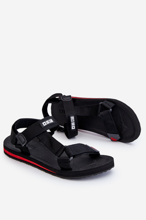 Чоловічі босоніжки на липучці Big Star DD174717 Чорні