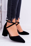 Жіночі босоніжки на шпильці Black Traffic