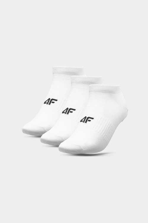 Чоловічі повсякденні шкарпетки 4F 3-PACK 4FAW23USOCM203-10S білі