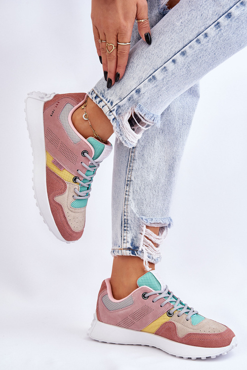 Жіночі кросівки Big Star LL274422 Pink-Beige