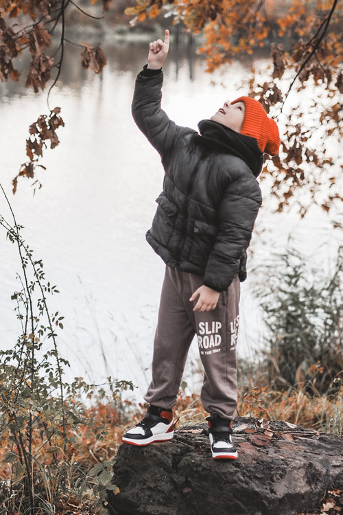 Високе дитяче спортивне взуття Біло-червоний Teredite