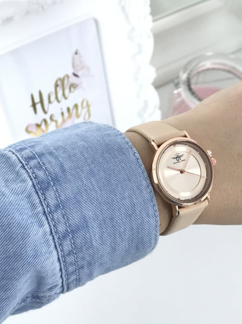 Жіночий годинник Michael John Paule Beige