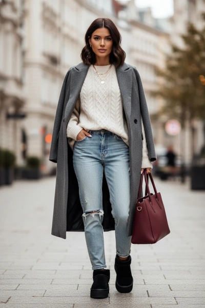 Жіночі зимові черевики з натуральної замші чорні Mairene