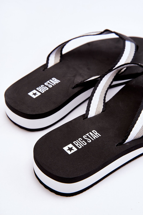 Жіночі шльопанці на платформі Big Star LL274781 Чорні