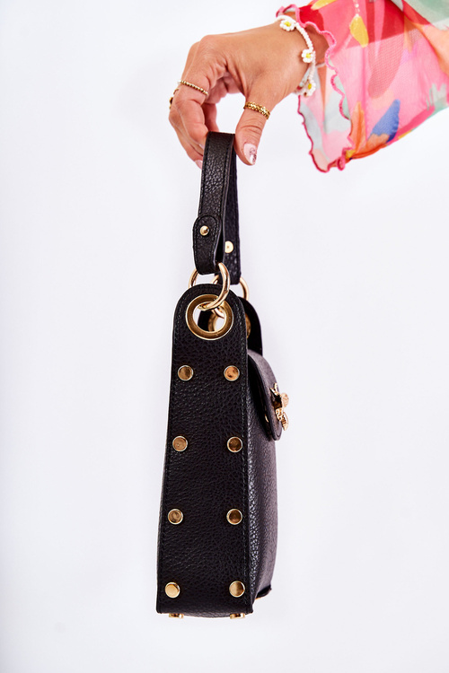 Маленька жіноча сумочка з орнаментом Ellies Black