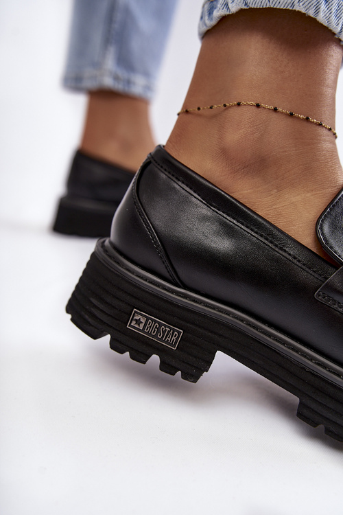 Жіночі шкіряні туфлі Big Star KK274498 Чорні