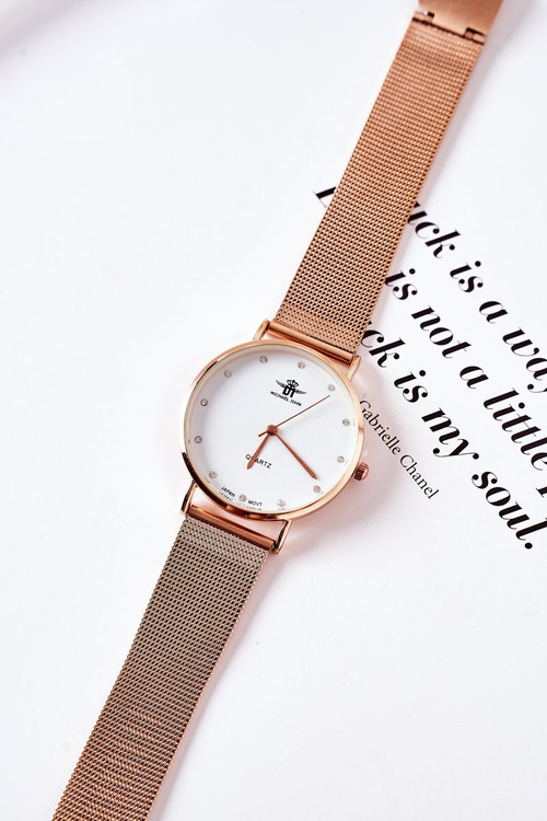 Дивитися на сітчастому браслеті Michael John Rose Gold