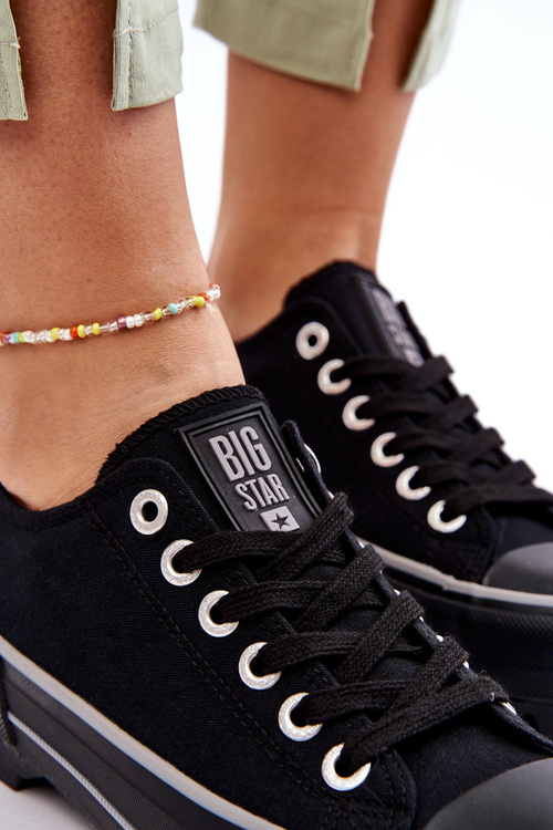 Тканинні кросівки на платформі Big Star LL274149 Чорні