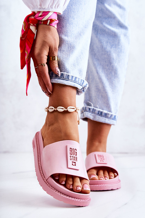 Жіночі тапочки Big Star JJ274A303 Рожеві