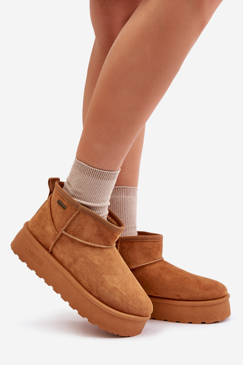 Низькі зимові черевики на платформі Big Star OO274A098 Camel