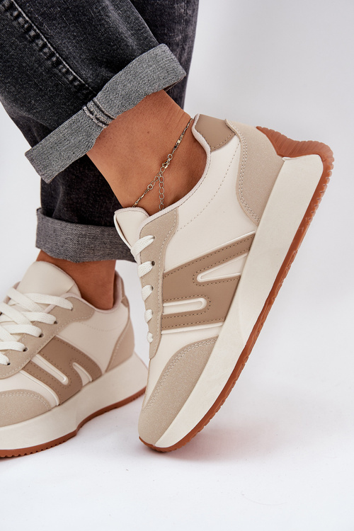 Бежеві Жіночі Спортивні Черевики На Платформі Emidi