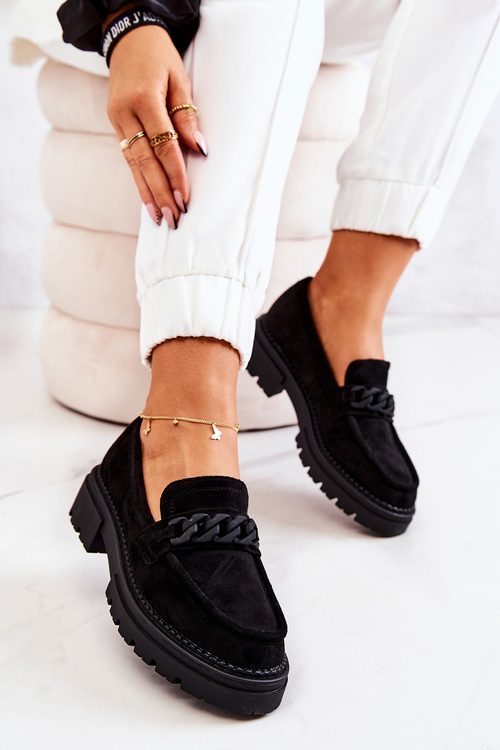 Замшеві лофери La.Fi Black Sappphira