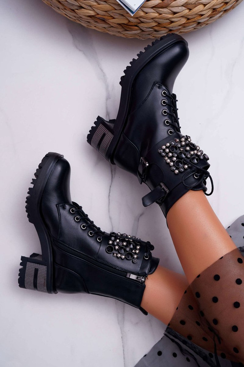 Жіночі високі черевики з клапаном Black Infinity