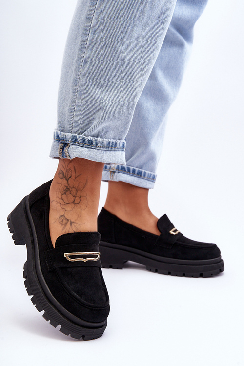 Жіночі замшеві сліпони чорні Pure Love