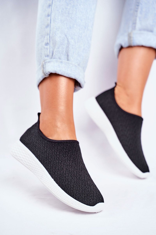 Жіноче спортивне взуття без сліпів чорного кольору Hopin