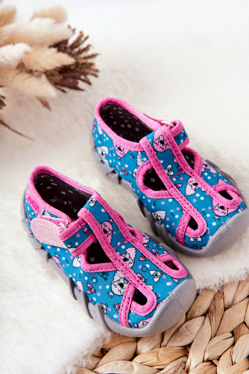 Чоботи Befado Velcro 190P100 Синьо-рожеві