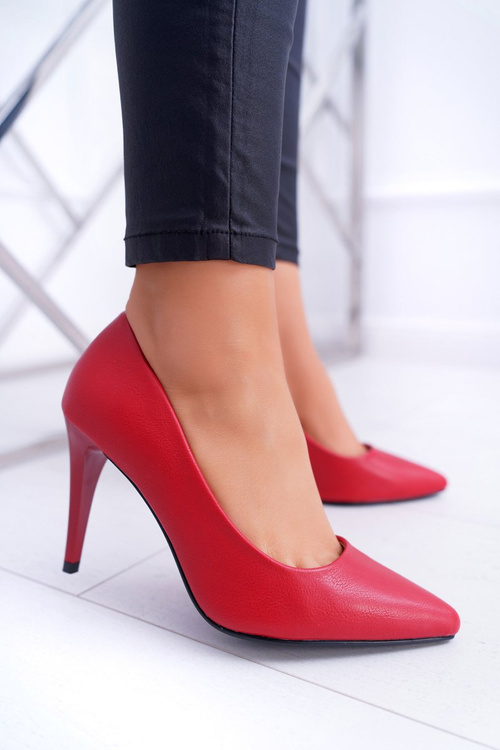 Туфлі Sergio Leone Matte Stiletto Red Feliciana