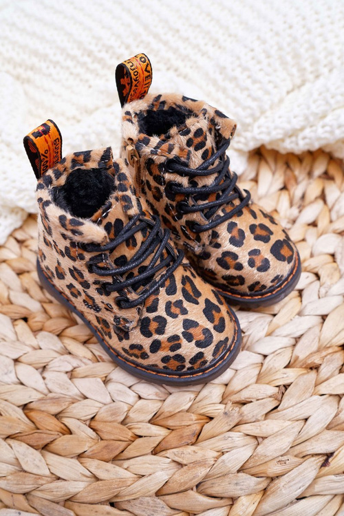 Дитячі черевики на блискавці з леопардовим малюнком Ліло