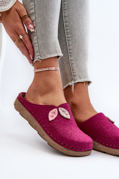 Жіночі повстяні тапочки Inblu ED000013 Фуксія