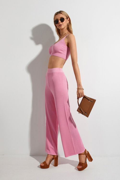 Замшеві босоніжки на штанзі JJ274530 Коричневий