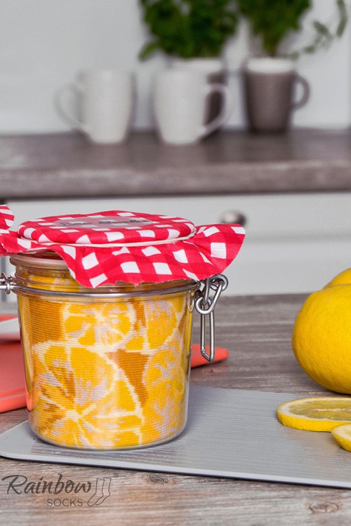 Веселка Шкарпетки Лимони Морква Горошок В Баночці 2 Пара