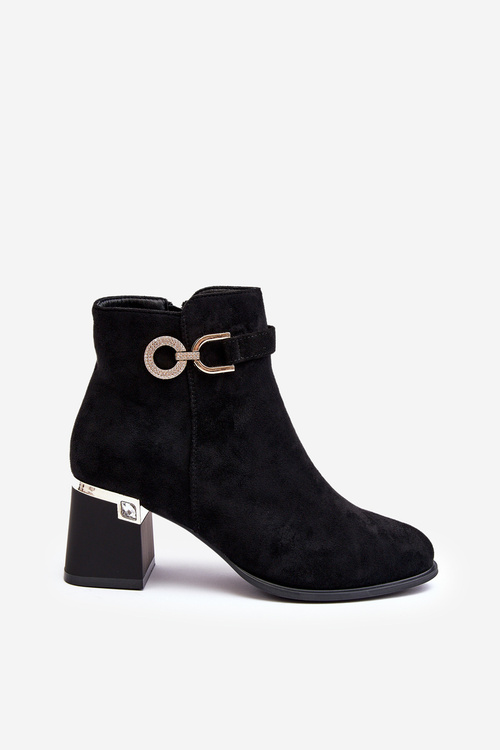 Модні жіночі замшеві чоботи Чорні Нола