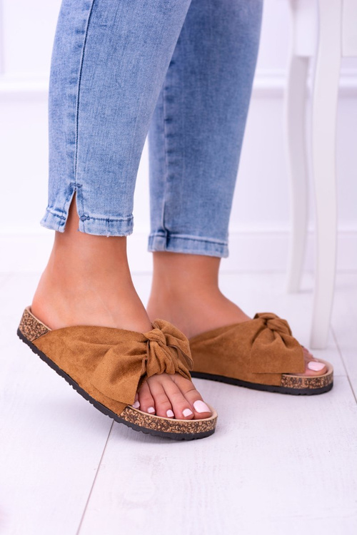 Жіночі пробкові шльопанці Camel Sunshine з кокардою