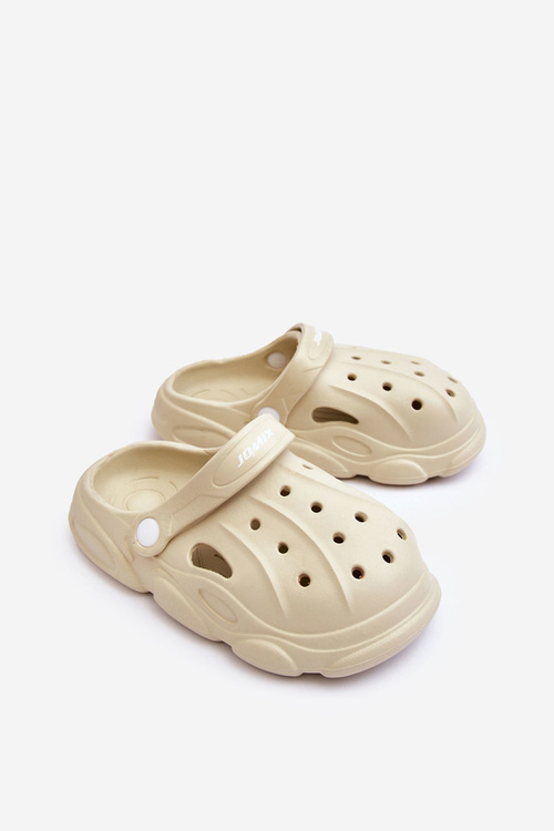 Дитячі поролонові тапочки Crocs Beige Cloudy