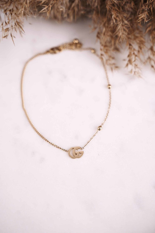 Жіночий браслет на ногу золотий Celine