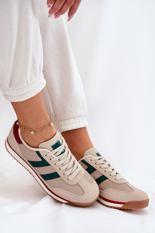 Низькі Кросівки Жіночі Темно-бежеві Rulaana