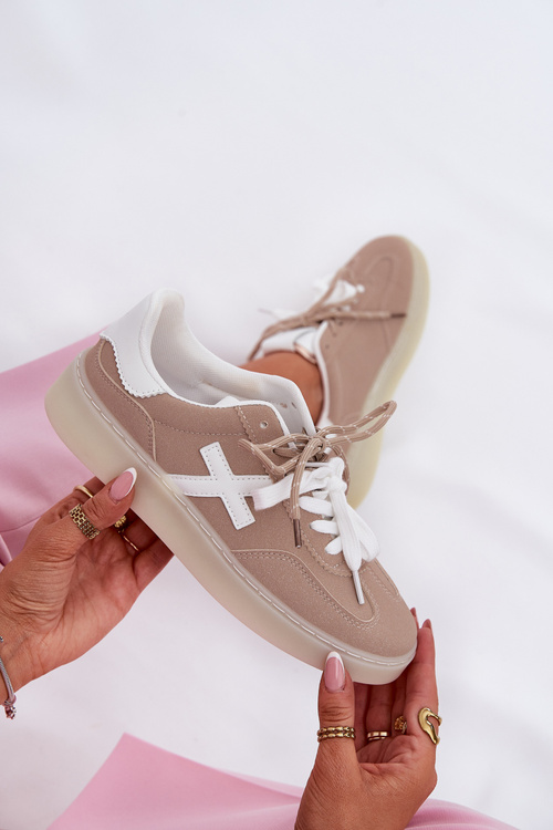 Низьке Жіноче Спортивне Взуття Бежеве Зелевас