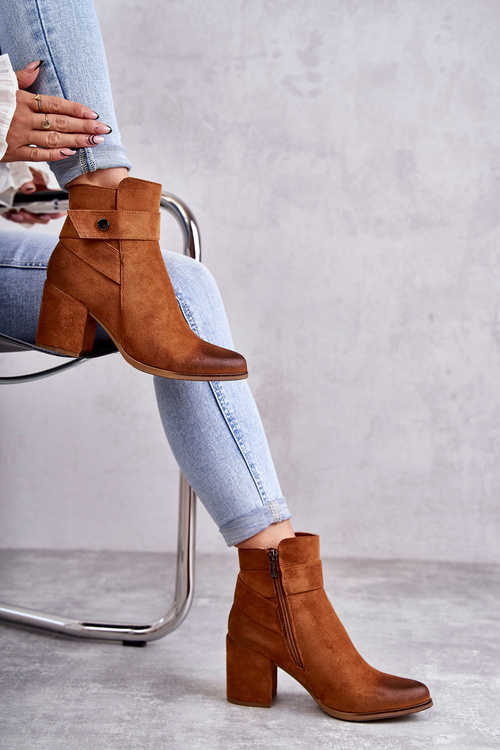 Жіночі замшеві черевики La.Fi 260041C-SU Camel